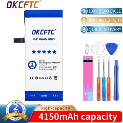 4150mAh New AAAAA zero-cycle high-quality battery for iPhone 6s Batteries For iPhone 6S mobile phone battery tool sticker