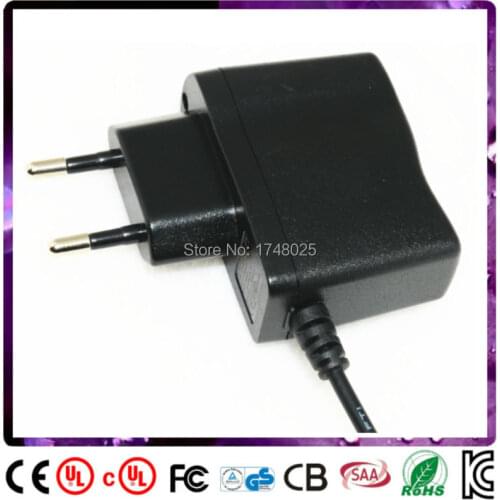 Free shipping 15v 100ma ac dc adapter 0.1a 2w DC Adaptor EU input 100 240v ac 5.5x2.1mm 0.9m DC cable Power Supply transformer