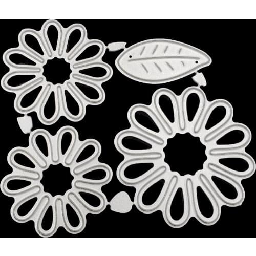 Metal Four flowers paper die cutting dies for Scrapbooking/DIY Easter wedding Halloween Easter card