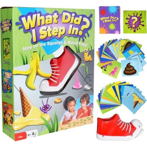 WHAT DID I STEP IN Interactive Tabletop Game Match Game Toy For Kids Adults