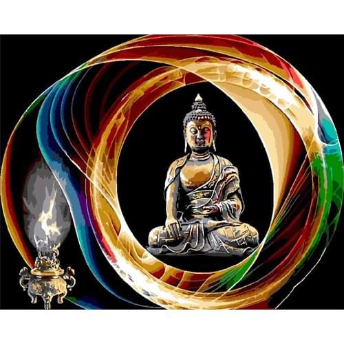 CraftArtGo Painting By Numbers Personality painting On Canvas HandPainted Gift Picture By Number Waterfall Kits Home Decoration