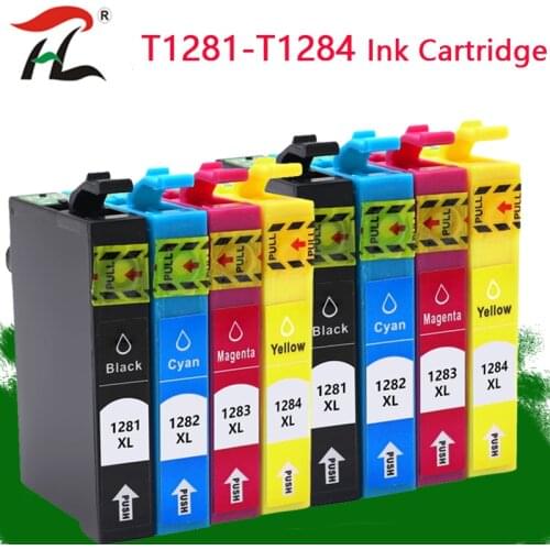 Compatible ink cartriges Model T1281 T1282 T1283 T1284 T1288 For epson printers Stylus S22 SX125 SX130 SX230 SX235W