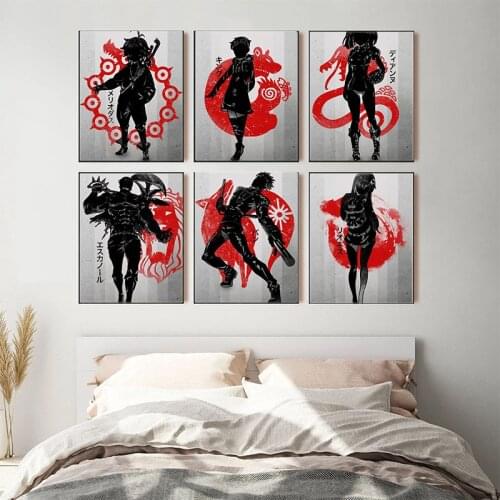 Modern HD Prints The Seven Deadly Sins Anime Picture Nordic Canvas Painting Wall Art Living Room Modular Poster Home Decoration