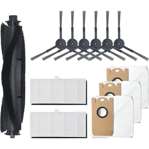 HOT!-Dust Bags Side Brushes Hepa Filter Main Brush Roller Accessories Sets Parts for VIOMI S9 Robot Vacuum Cleaner