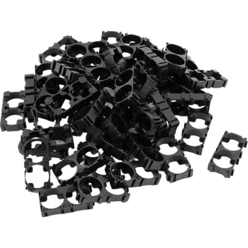 Top Deals 50pcs 18650 Lithium Battery Double Holder Bracket for DIY Battery Pack