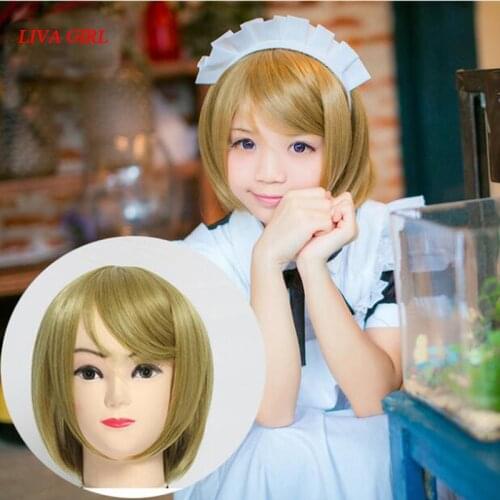 LIVA GIRL LoveLive! Love Live Cosplay Wig Hanayo Koizumi Costume Play Adult Wigs Halloween Anime Hair free shipping 1024