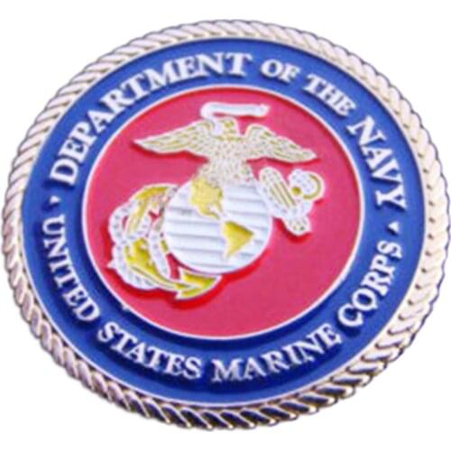 US UNITED STATES DEPARTMENT OF THE NAVY METAL PIN BADGE