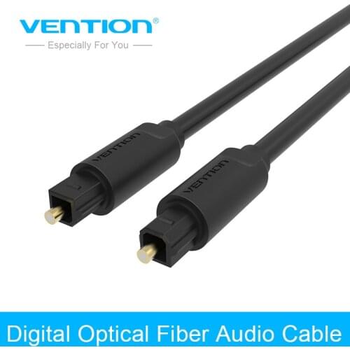 Vention Cabo Optico Audio Optical Cable Gold Plated AUX Cables Digital Optic Fiber Toslink Converter For DVD TV Computer Cable