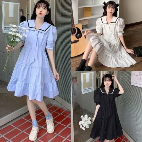 Teenaged Dress 2021 Popular Summer Big Girl Student Loose Slim Mini Dresses Vestidos 14 16 18 Years Old Costume