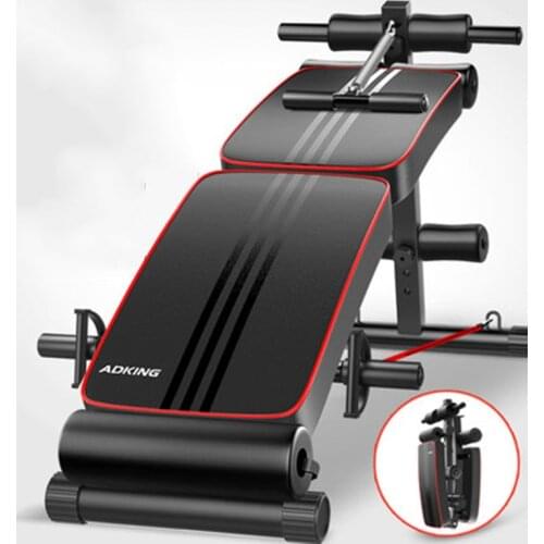 ADKING Portable Sit-up Spuper Fold Supine Board Abdominal Fitnes Ab Bench Sit-up Bench fit women and part men