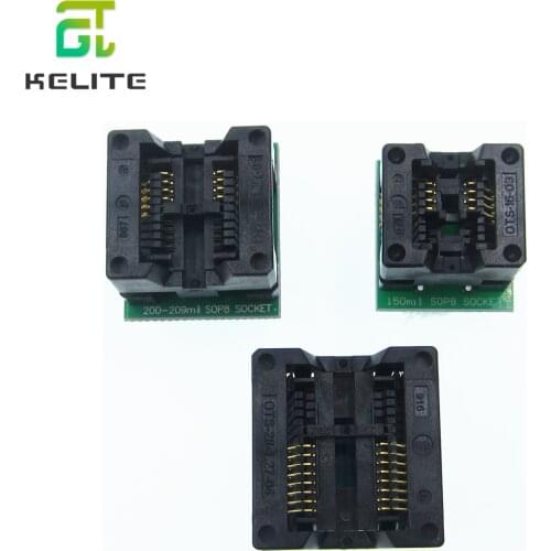 SOP16 to DIP8 Wide-body Seat Wide 150mil 200mil 208mil 209mil 300mil Programmer SOP8 Adapter Socket for EZP2010 EZP2013 CH341A