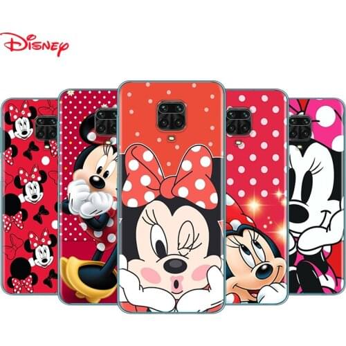 Silicone Cover Red Minnie Mouse For Xiaomi Redmi Note 10 10S 9 9S Pro Max 9T 8T 8 7 6 5 Pro 5A Phone Case