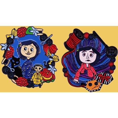 SP1180 Movies Pins Metal Enamel Pin and Brooches Backpack Bag Lapel Pin Badge Denim Shirt Women Accessories