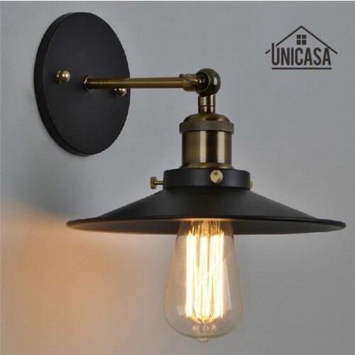 Vintage Wrought Iron Wall Lights Kitchen Bathroom Antique Indoor Wall Sconce Industrial Chandelier Lighting Modern Mini LED Lamp