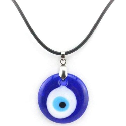Evil Eye Necklace 3cm Glass Pendant Turkish Jewelry Turkey Charm keychain Kabbalah Jewish