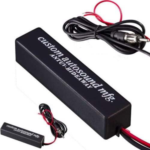 Universal Car Hidden Amplified 12V Stereo Radio Antenna Kit Automotive Electronics Speaker Cable Easy Install Auto Parts