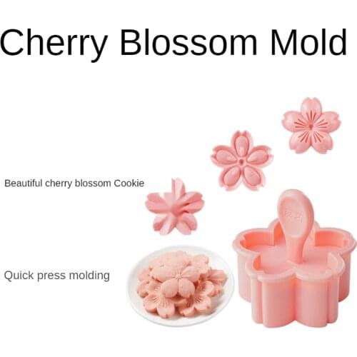 Cherry blossom biscuit mold cookie cranberry steamed bread modeling press embossing baking household