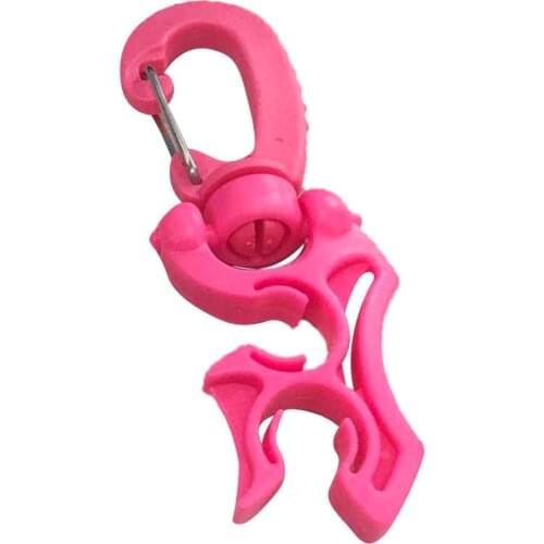 Premium Scuba Diving Double Hose Holder with Rotatable Foldable Clip Snap - Compact & Portable