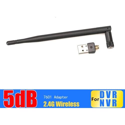 WiFi Adapter 5dB Antenna 150Mbps Lan Wireless Network Card Portable USB 7601 chip for AHD DVR DVR