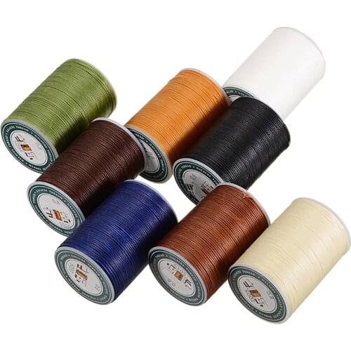 0.8mm Waxed Thread Repair Cord String Sewing Leather Hand Wax Stitching DIY Thread For Case Arts Crafts Mayitr Handicraft Tool