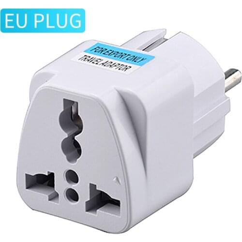 1PC AC 250V 10A EU Plug EU Power Conversion Europe Power Plug Converter Socket Travel Socket Outlet Adapter Socket Home
