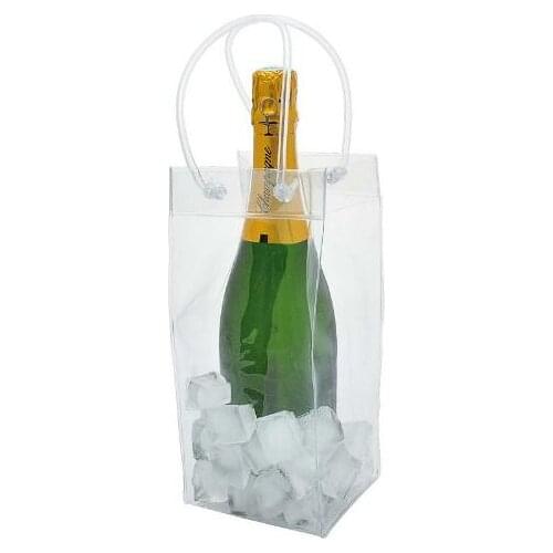 100 pcs/lot free shipping PVC Ice Bag Wine cooler chiller Gift bags Wine Tool bag