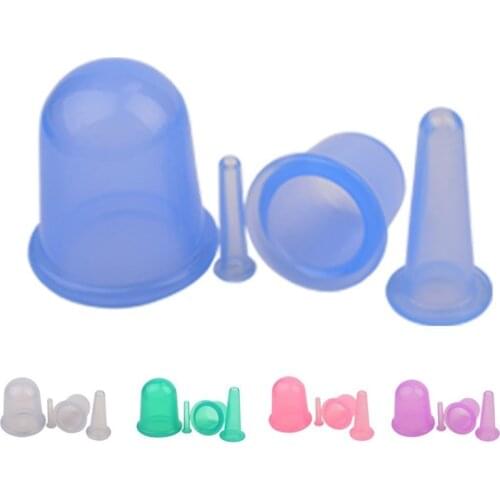 4 piece in massage gua sha tin suction sha tasteless beauty balance silicone thumb cupping health massage