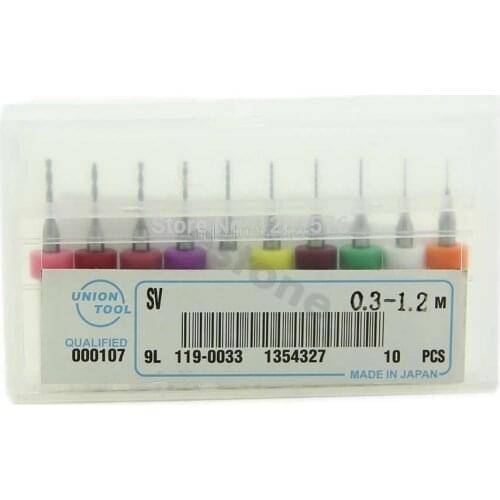 Drill Bits DIY 10Pcs 0.3mm-1.2 mm PCB Print Circuit Board Carbide Micro Drill Bits Tool
