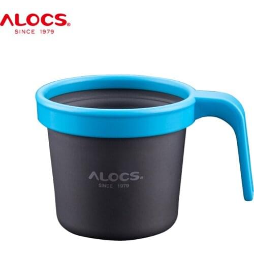 Alocs TW-403 Outdoor Portable 280ml Aluminium Alloy Camping Water Cup Mug Coffee Cup Teacup For Travel Hiking Backpacking Picnic