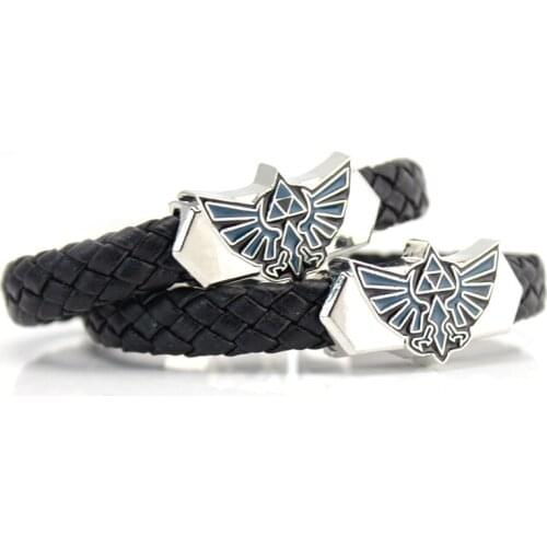 Anime Knit Bracelet Cosplay Costumes Accessories Props Black Punk Fashion Bracelets