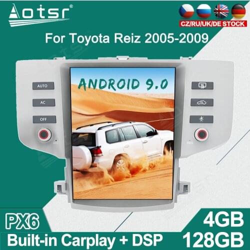 For Toyota Highlander 2009-13 Tesla Style Android Car Radio Player GPS Navigation Auto Stereo Multimedia Video Headunit carplay