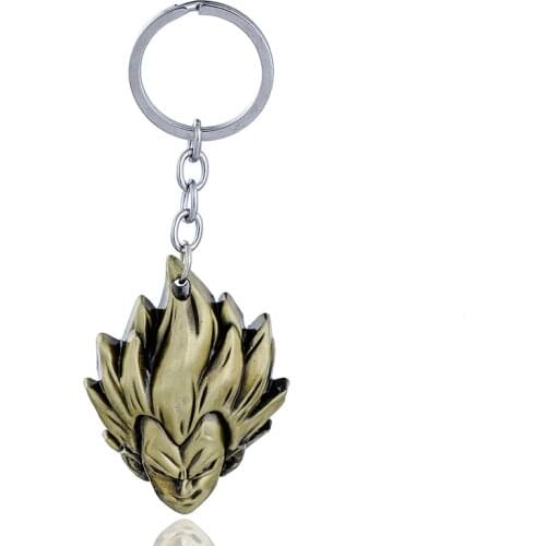 Anime Characters Goku Keychain Creative Alloy Key Chain Pendant Man Car Keyring Accessories Impact Cosplay Valentines Day Gift