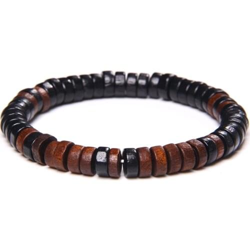 Natural Stone Beads Buddha Bracelet Men Wood Beaded Energy Charm Bracelet Handmade Prayer Bracelet for Women Men Jewelry Gifts