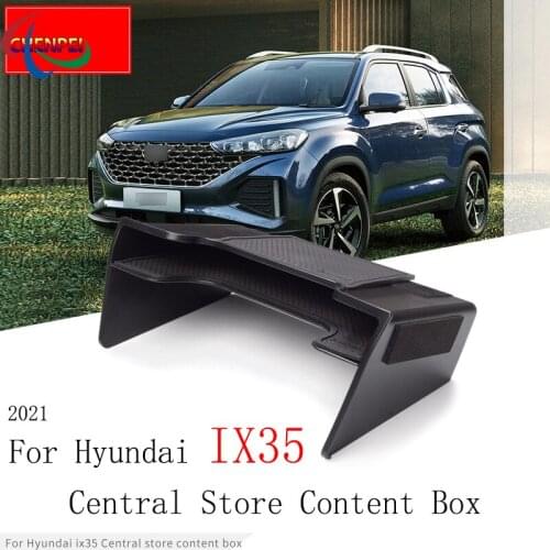 For Hyundai IX35 2021 Central Control Storage Box Modification Central Control Armrest Box Storage Box Car Accessories