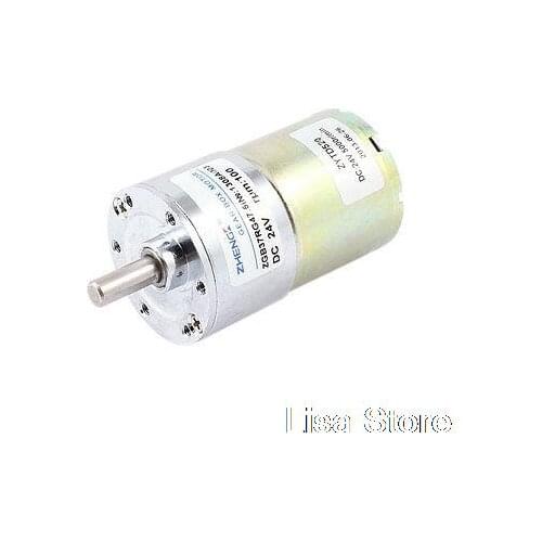 ZGB37RG 100RPM DC 24V Gear Box Electric Cylindrical Speed Reduce Motor