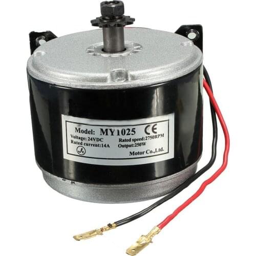 24V Electric DC Motor 11 Teeth Brushed 250W 2750RPM Chain Electro Motor For E Scooter Drive Speed Control Electric Scooters
