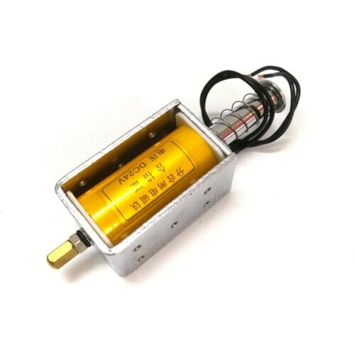 Electromagnet push-pull type long stroke 35mm large thrust 12v DC 24V small AC AC220V strong