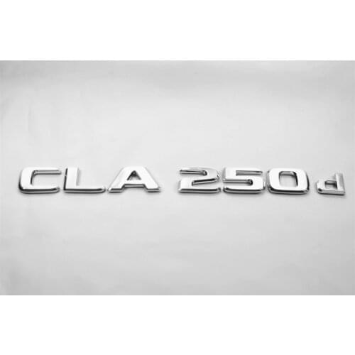 Emblem Badge Decal Trunk Rear ABS for Mercedes Benz CLA250d CLA180d CLA200d CLA220d CLA35 Car Sticker Chrome Exterior Decal