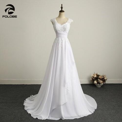 FOLOBE Chiffon Wedding Dresses