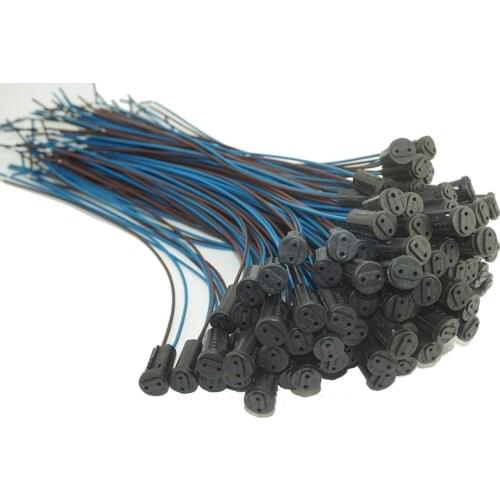 Pack of 10 ) G4 Base Holder Adapter Cable Halogen Socket Connector f. Bulb Lamp LED Fitting,Extension Cord Light Bulb Socket W