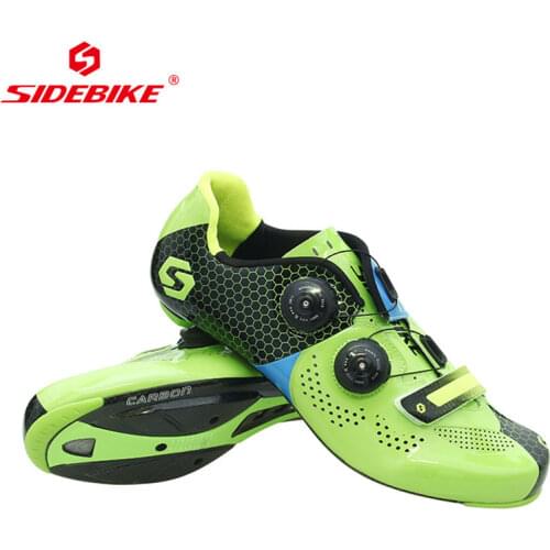 New HOT Women & Men Professional Race carbon fiber cycling lock shoes Ultralight wear-resistant outdoor Road riding shoes