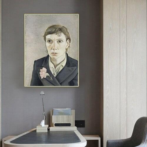Portrait of a Woman 1949 by Lucian Freud Canvas Art Oil Painting Aesthetic Decorative Picture Wall Hanging Decor Home Decoration