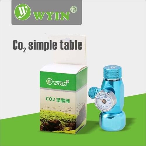 WYIN CO2 Simple Table For Plant Tanks Aquarium Regulator CO2 Cyclinder pressure dial gauge indicator