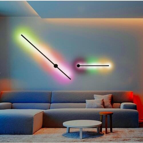 Italian style colorful Wall Lamp Modern Minimalist creativity LED Wall Light dimmable RGB remote control for Living Room Bedroom