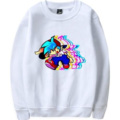 Friday Night Funkin Print Loose Tops Youthful Kawaii Sweater Series Boys/girls Clothe Turtlenecks Hip Hop Punk Style Sweatshirt