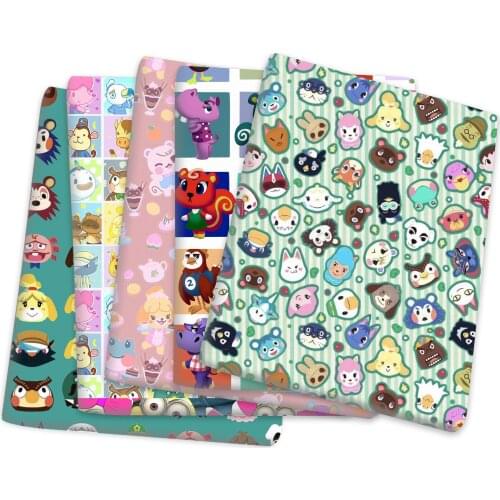 50*145cm Cartoon Animal Printed Polyester Cotton Fabric for Tissue Sewing Quilting Fabrics Needlework Material DIY,c18293