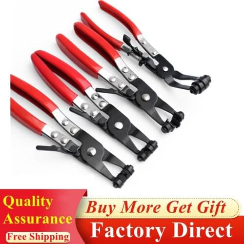 Angled 45° Pipe Hose Clamp Pliers Swivel Jaw Flat Automotive Tool Clips Snap Ring Pliers For Car Maintenance Alicate Para Anis