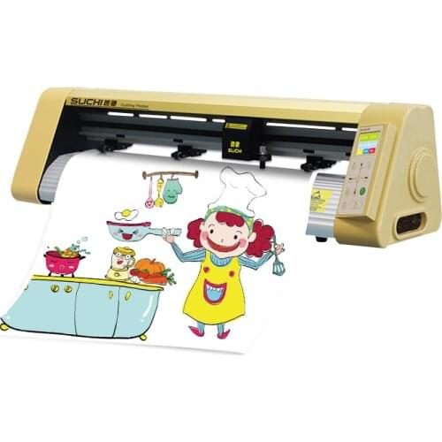 Vinyl cutting plotter machine servo motor 730mm desktop small cutting plotter