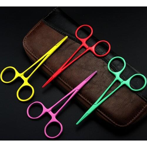 Japan steel pet dog grooming Trauma Hemostatic forceps barber Ear Nose Paw Trimming Clamp hair scissors Epilation pliers shears