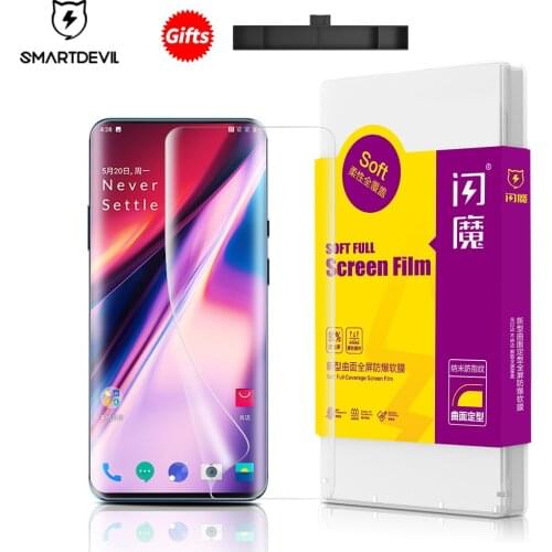 SmartDevil Screen Protectors For OnePlus 8 8 Pro 8Pro Full Cover HD Clear Hydrogel Film For Oneplus 7 Pro 7T Pro High-Definition